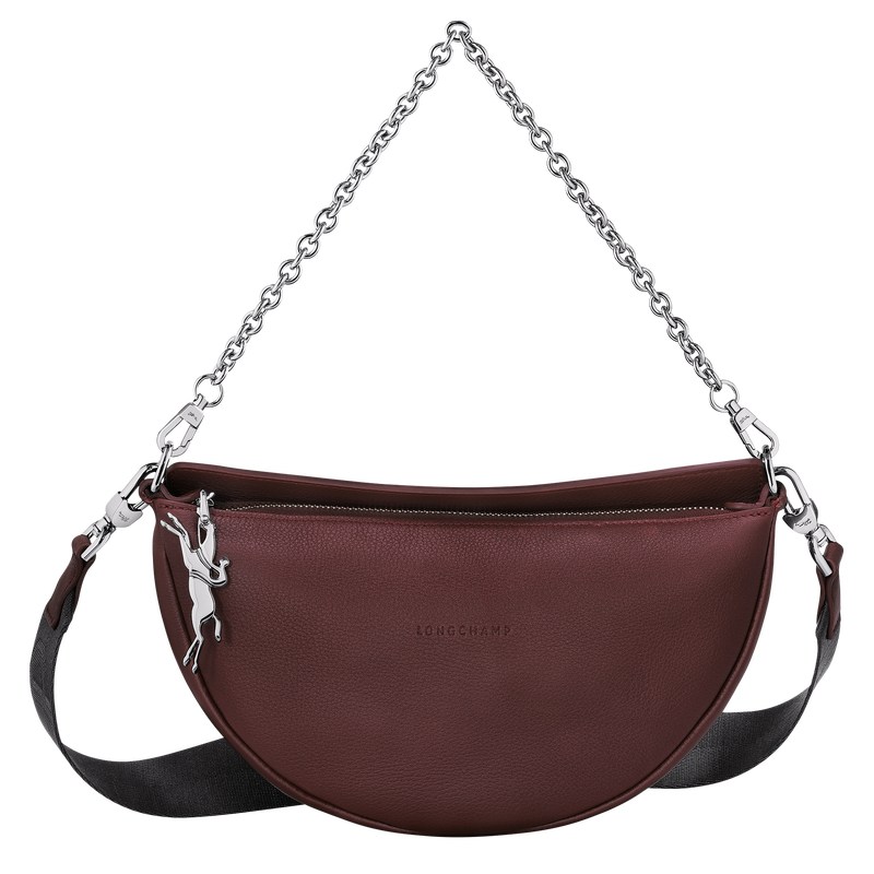 Longchamp Smile S Crossbody Bag Plum | 7649BDMTK