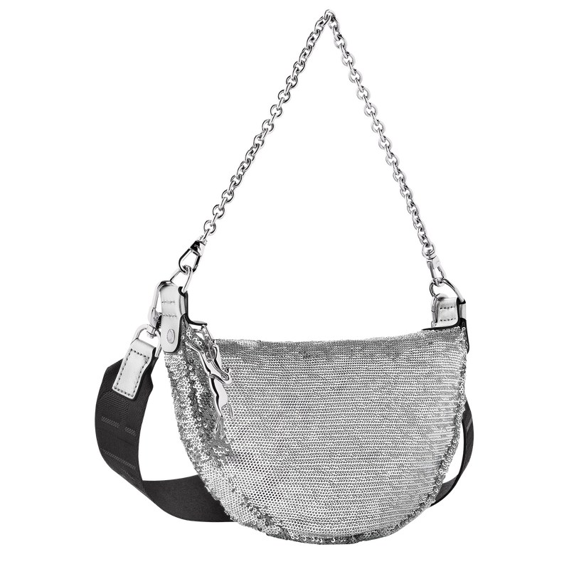 Longchamp Smile S Crossbody Bag Silber | 4873EMKIC