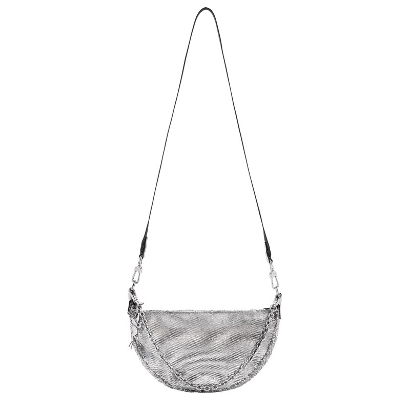 Longchamp Smile S Crossbody Bag Silber | 4873EMKIC