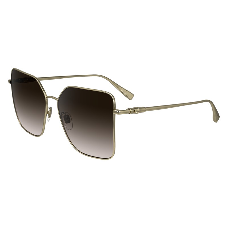 Longchamp Sunglasses Gold Braun | 4587GUKYT