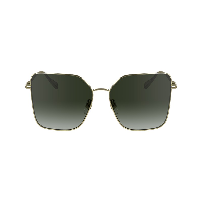 Longchamp Sunglasses Gold Khaki | 0291LXTNI