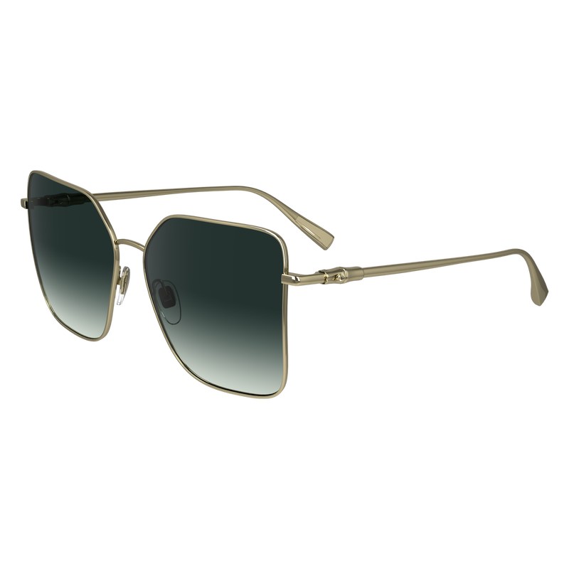 Longchamp Sunglasses Gold | 0927VTEPO