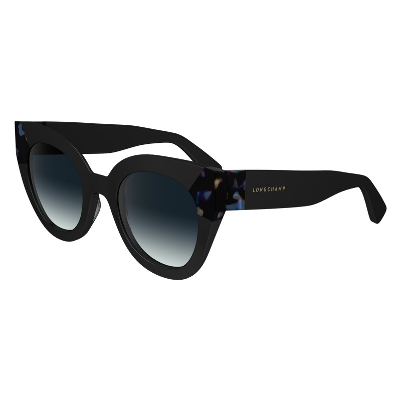 Longchamp Sunglasses Schwarz Blau | 0768QXJAP