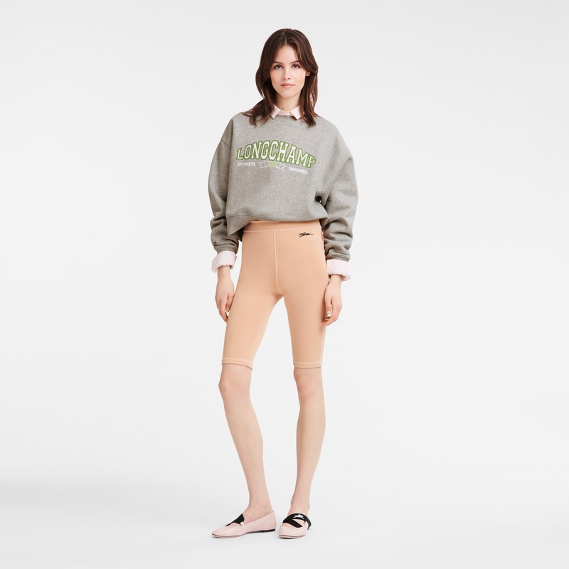 Longchamp Sweatshirt Grau | 1928MJBHS