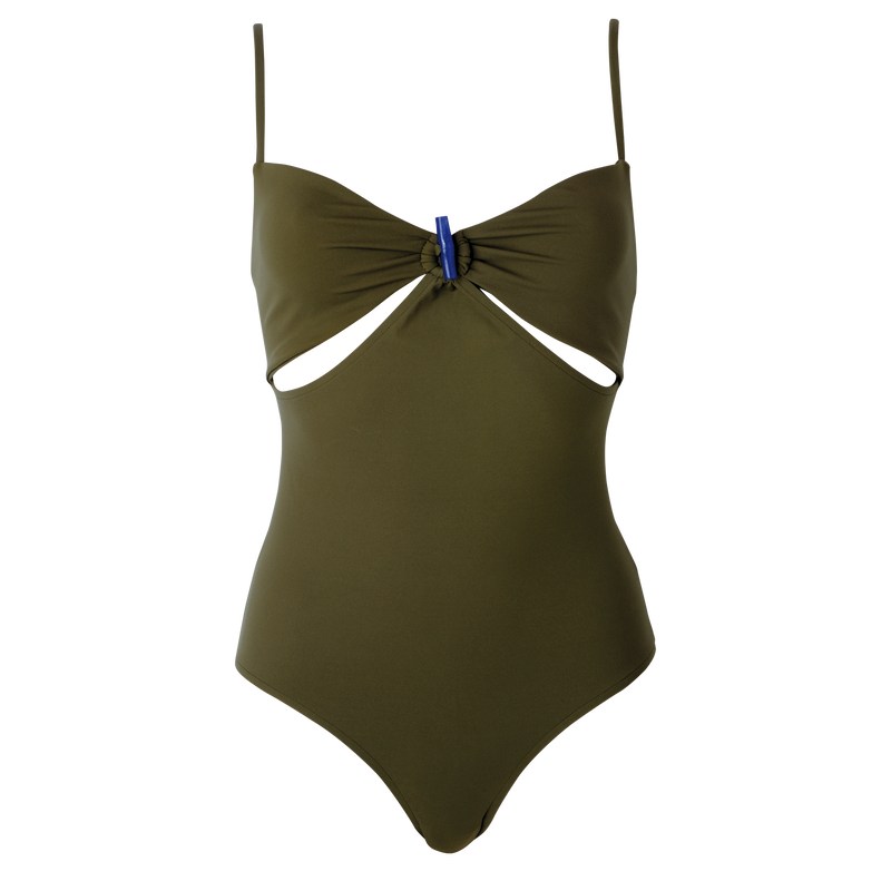 Longchamp Swimsuit Khaki | 7458AJLZP