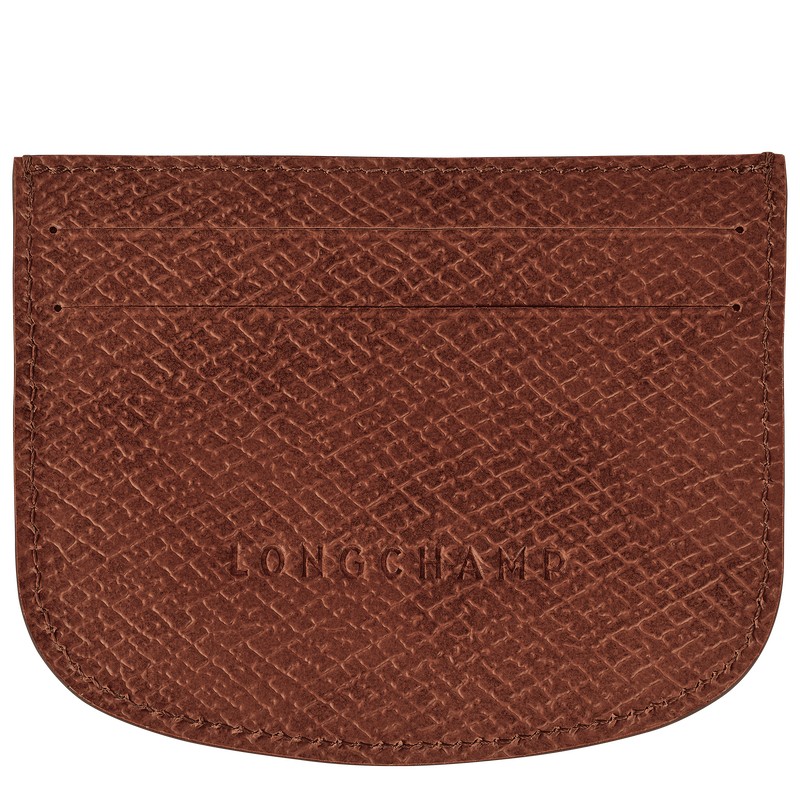 Longchamp Épure Card Holder Braun | 2736RSWZK