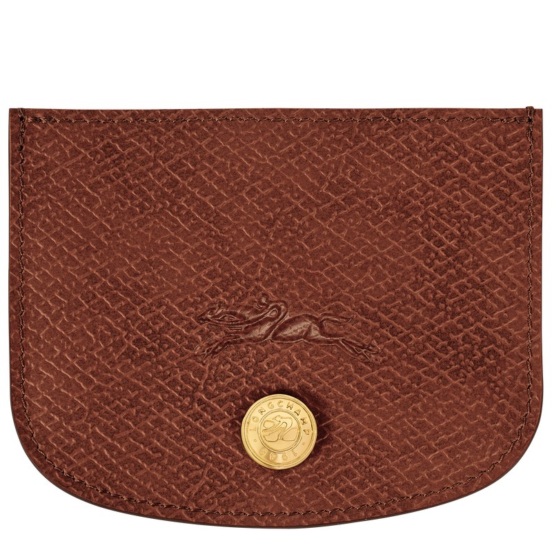 Longchamp Épure Card Holder Braun | 9045AYLOW