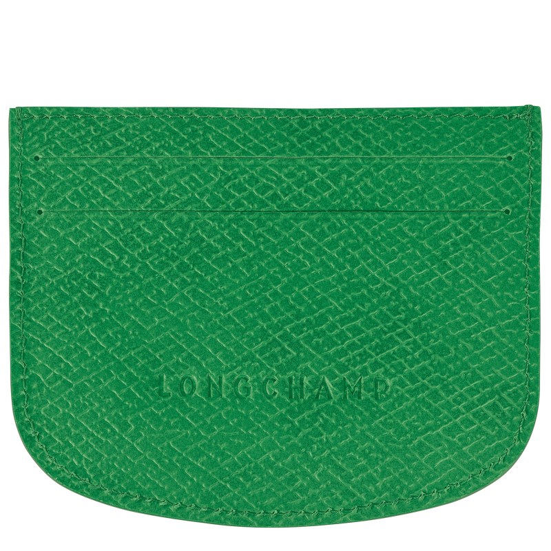 Longchamp Épure Card Holder Grün | 2613VMWID