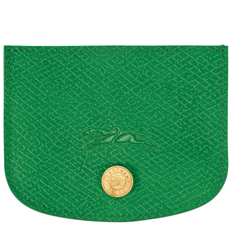 Longchamp Épure Card Holder Grün | 2613VMWID