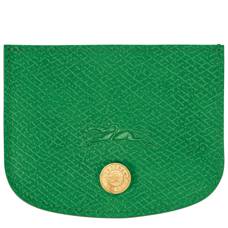 Longchamp Épure Card Holder Grün | 9835QIPBR