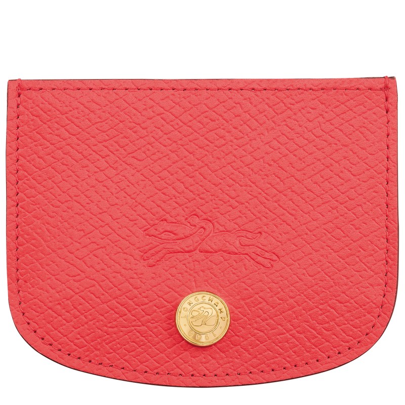 Longchamp Épure Card Holder Strawberry | 2395YMOWU