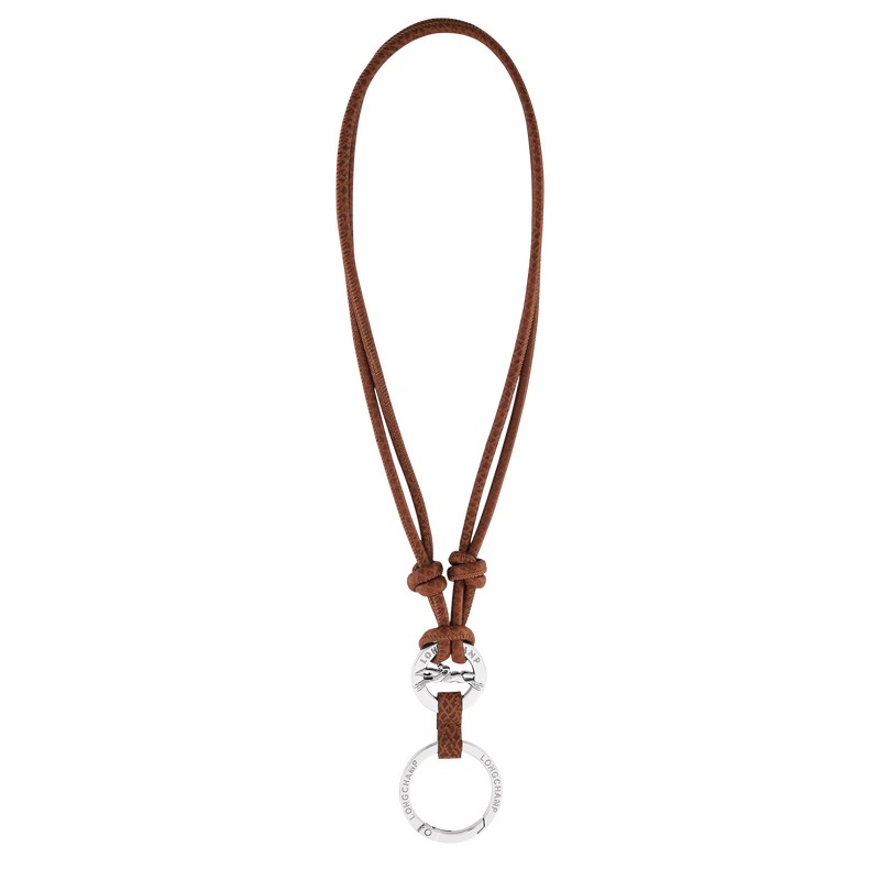 Longchamp Épure Key Ring Braun | 0843EHDWI