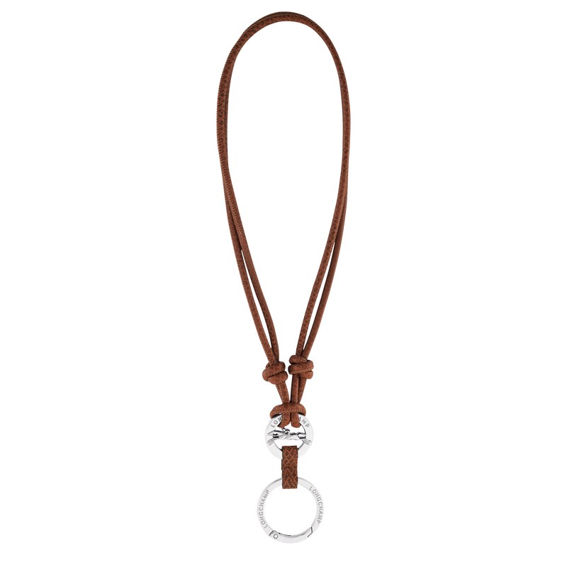 Longchamp Épure Key Ring Braun | 9421HVJQU