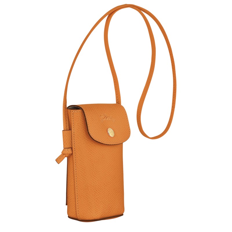 Longchamp Épure Phone Case With Leather Lace Aprikose | 6287JURMI